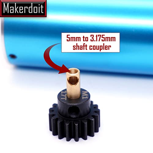 Mod 1 Pinion Gear 5mm 13T 14T 15T 16T 17T Mod1 M1 Pinion Gear 5mm Shaft - size: 13T 14T 15T 16T 17T