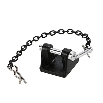 Black Metal Tow Shackle Trailer Hook for 1/10 RC Rock Crawler