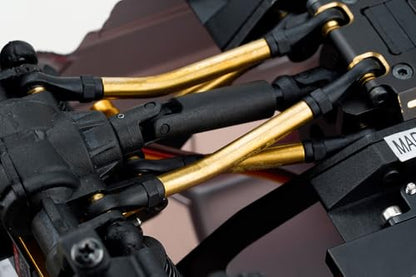 10PCS Brass High Clearance Chassis Links and Steering Links Set for Redcat Ascent18 1/18 RC Rock Crawler Upgrades