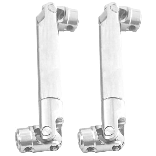 2Pcs Vgoohobby Metal Centre Transmission Shaft Drive Shaft Dogbone Compatible with Axial SCX10 SCX0016 Tamiya CC01 RC4WD D90 90028 1/10 RC Rock Crawlers Car (90mm-115mm) - size: 90mm-115mm