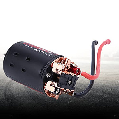 Brushed Motor MetalPlastic 550 Black Red for Crawler Car 1/10 RC High Performance Long Life Product Equipment: Suitable for Crawler Car 1/10 RC (10T) - size: 10T