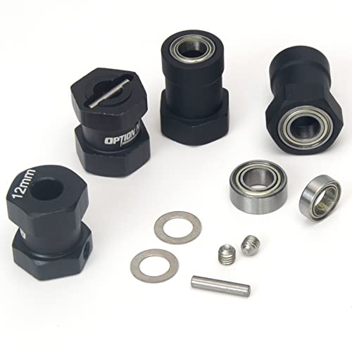 RC Car 1/10 Aluminum 12mm Hex Adapter Wheels Rims Combiner for Tamiya CW-01 Chassis Lunchbox ORV Monster Beetle Upgrade Parts