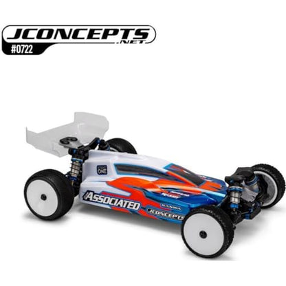 J Concepts 0722 Dragonator 1/10 Scale 4WD Buggy Clear Body Shell w/Carpet Turf Dirt Wing for Associated B84 Off-Road Racing