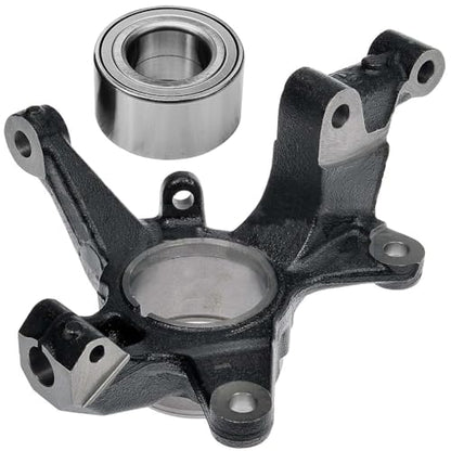Detroit Axle - 2pc Front Left Knuckle Kit for 2007-2012 Mazda CX-7 | 2007-2015 CX-9, 2008 2009 2010 2011 Driver Side Steering Knuckle Wheel Bearing Replacement - size: 2UW471910/Kit