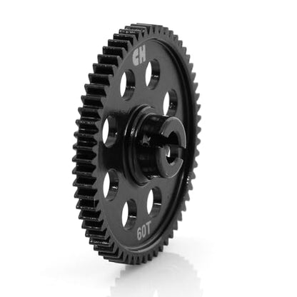 0.5M 60T Steel Spur Gear for Traxxas LaTrax 1/18 RC Cars 7640 | fits Teton, Rally, Desert Prerunner and SST; Hardened 1045 steel; Replaces 7640; includes bearings and spacer