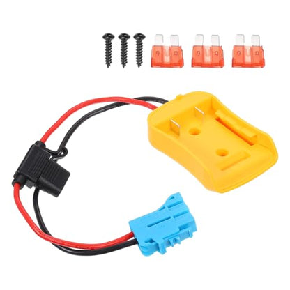 HARFINGTON Battery Adapter Converter for DIY Rc Car Truck Toys' 20V Battery, Battery Conversion Kit with 12AWG Wire, Wire Harness Connector, 7pcs, Yellow
