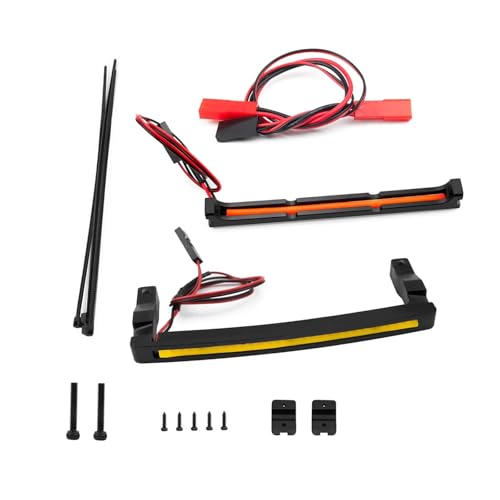 Front & Rear Light Assembly Kit 3-5V Input Pre-Wired Headlight & Taillight Suitable for Arrma Mojave Grom 1/14 RC Car
