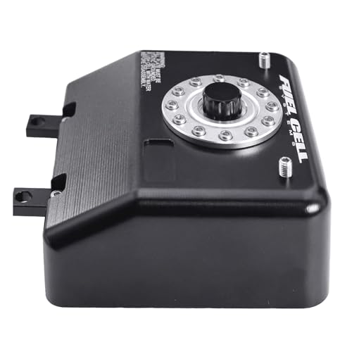 H10 Aluminum Alloy Simulated Cell Receiver Equipment Box Electric Box Fuel Tank for 1/10 RC Crawler Car Vanquish H10 Optic LCG Upgrade Parts (Silver) - color: Silver