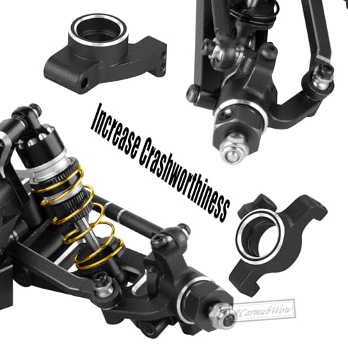RC Upgrades Part for L0S1 1/24 Micro-B,1/28 Micro-T,Driveshafts,Shocks,Shock Towers,A Arms,Caster Blocks,Steering Block,Stub Axle Carriers,Turnbuckles,Bearing & Screw Set,Black - color: Black(1set)