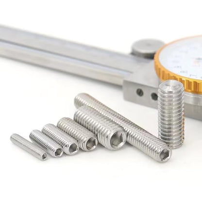 M8-1.25 x 20mm Hex Socket Set Grub Screws,Headless Cup Point,Flat Point Grub Bolt,Internal Hex Drive,304 Stainless Steel,Headless Concave End,Metric External Thread,for Towel Rack Door Knob 20 Pcs - size: M8-1.25 x 20mm(20 Pcs)