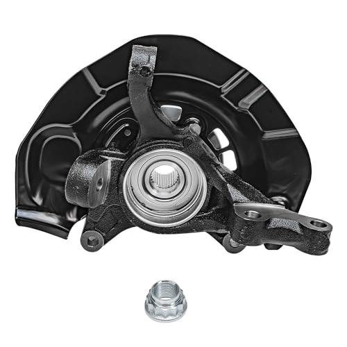 Detroit Axle - FWD Front Knuckle Hub Assemblies for 04-10 Toyota Sienna | 2 Steering Knuckles & Wheel Bearings Hubs Assembly Replacement 2004 2005 2006 2007 2008 2009 2010 - size: KA698424_KA698425/Kit