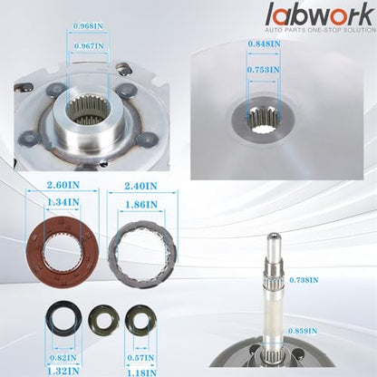 labwork Primary Sheave Pad Shoe with Gasket Clutch Drum Housing | Replacement for Yamaha Grizzly YFM660 Rhino 660 5KM-17611-00-00
