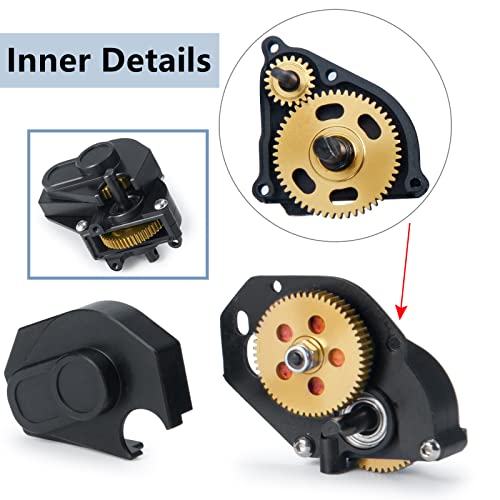 MORLORDY RC Metal Transmission Assembly Gearbox Case for 1/24 RC Crawler Car Axial SCX24 Upgrades Parts Accessories