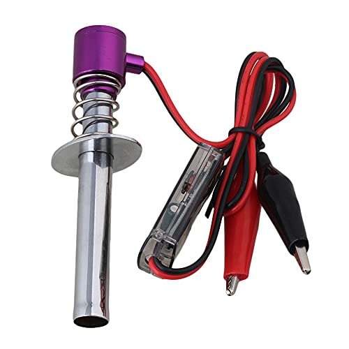 Metal Purple Upgraded 6V -24V Electronic Glow Plug Starter Igniter Replacement for Nitro RC Car