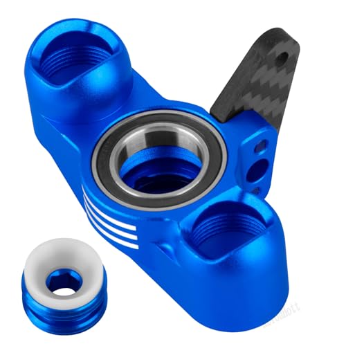RC Aluminum Upgrades Part for 1/8 Typhon 6S BLX,1/7 Felony/Mojave/Infraction/Limitless 6S BLX,Front Knuckles Steering Blocks &Rear Hub Stub Axle Carriers Hops Up,Navy Blue - color: Navy Blue - (Upgrades)
