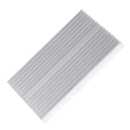 Aluminum Heatsink, Grille Shape Heat Sink Cooling Fin for IC LED Power Transistor 100X60X10mm 16 Teeth