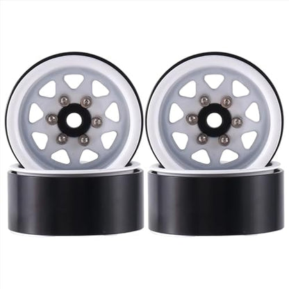 RC Models Parts For Axial For SCX24 For AX24 For TRX4M For FCX24 For 1/18 1/24 RC Crawler Car 1 IN Beadlock Wheel Rim Deep Dish Negative Offset 3.78mm Hub