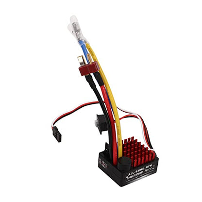 RC Car Brushed ESC 3 Modes 60A Black Red Voltage 6860 RTR Electronic Speed Controller for 1/10 Boat for 1/10 Tanks