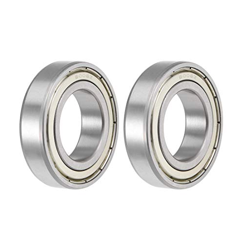 uxcell 6006ZZ Deep Groove Ball Bearings Z2 30mm X 55mm X 13mm Double Shielded Carbon Steel 2pcs - size: 30mmx55mmx13mm