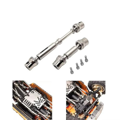 For Mjx For Hyper Go H12Y+ 1/12 Rc Car Metal Upgrade Parts Model Crawler Truck For Buggy Hardened Front Rear Drive Shafts RC Car Transmission Shaft(Front Rear) - size: Front Rear