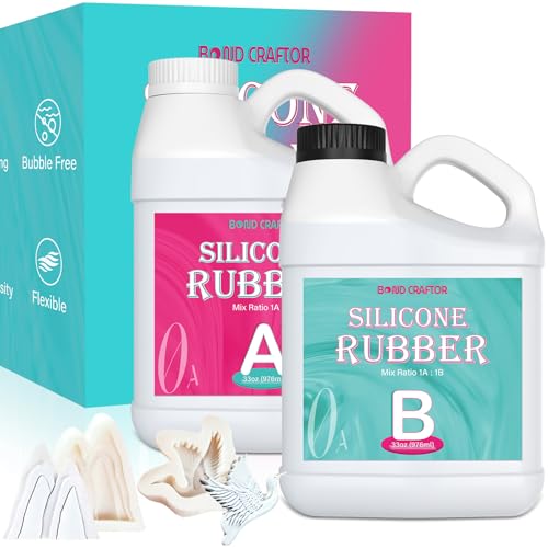 0A Liquid Silicone Mold Making Kit 66oz, Platinum Cure Rubber | Flexible Rubber for Resin Casting, 3D Candle, Soap & Food Molds, Safe & Non Toxic, 4H Fast Curing, High Tear Strength - size: 66oz