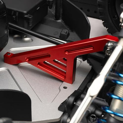 MOHERO Aluminum Alloy RC Front & Rear Chassis Brace for 1/5 LOSI 5IVE-T 2.0 RC Truck Upgrade Part (Red) - color: Red - Front & Rear