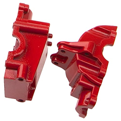 Aluminum Alloy 144001 Differential Gearbox Housing Cover Gear Box Shell Compatible with WLtoys 144001 1/14 RC Car Upgrade Parts (Red) - color: Red