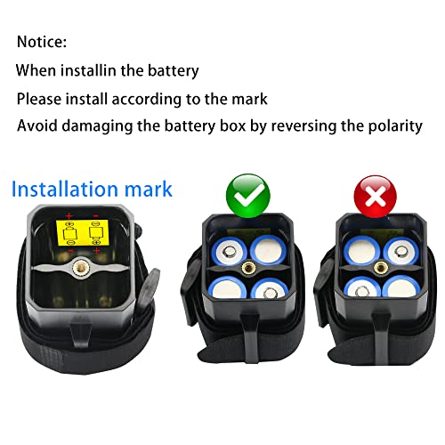 8.4V Battery Pack Housing, with DC and USB Ports Waterproof and Safe Battery Pack Housing, Suitable for 2/4 x 18650 Rechargeable Lithium-ion Battery Bicycle Lamp Headlights and Mobile Phones