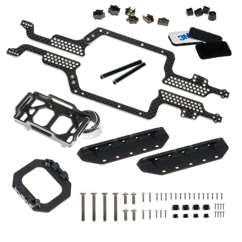 LCG Carbon Fiber Universal Chassis Frame Kit for 1/18 RC Crawler TRX4M Upgrade - size: A