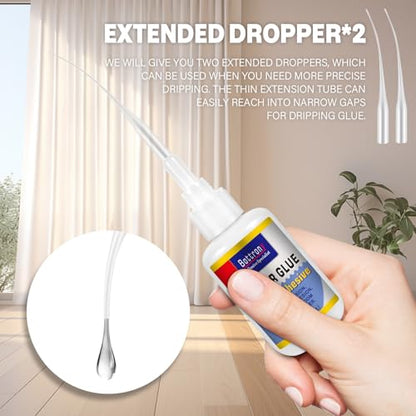 2-Pack Rubber Glue, Strong Flexible & Waterproof Super Glue for Rubber Repair, Heavy-Duty Adhesive for RC Tires, Shoe Soles, Seals, Hoses, Motorcycle Grips & Automotive Parts - size: 2 Pack