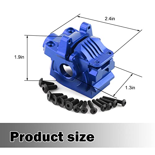 kingsea Aluminum Front Differential Gear Case Differential housing Compatible with Traxxas 1/10 Rustler Hoss Slash Stampede 4x4 XO-1 6880 RC Car, Blue - color: Blue