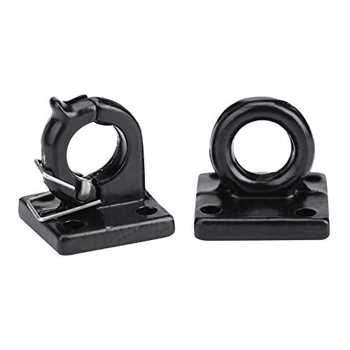 Simulation Trailer Buckle, Tow Lock Shackle Bracket Set, Metal Rescue Buckle Simulation Tow Hook for SCX10 Tamiya CC01 D90 D110 TF2 RC Car