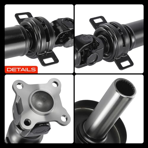 A-Premium Rear Drive Shaft Driveshaft Assembly Compatible with Toyota | for Tacoma Pre Runner 2005-2015 4.0L, [RWD], [Crew Cab Pickup or Extended Cab Pickup], Replace# 3710004352, 79.61" Prop Shaft - style: (RWD) 2005-2015 Tacoma V6 4.0L