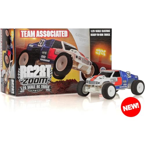 Team Associated 20167 RC28T Zoom RTR Mini Electric Off-Road RC Truck 2.4GHz Ready to Run with USB-C Charging