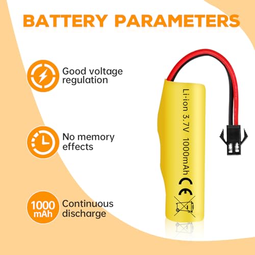 sea jump 5PCS 3.7V 1000mAh Li-ion Battery with 5in1 Charger for TB202 TB201 TM201 TM202 TC141 DE35 DE38 DE40 DE50 DE84 S767 SL-356A 1220A RC Stunt Car RC Toy Car RC Rolling Car Battery