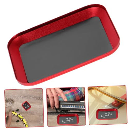 Abaodam Aluminum Alloy Magnetic Screw Storage Tray Red Organizer for Small Parts for Rc Model Cars Versatile Tool for Mechanic Workbench