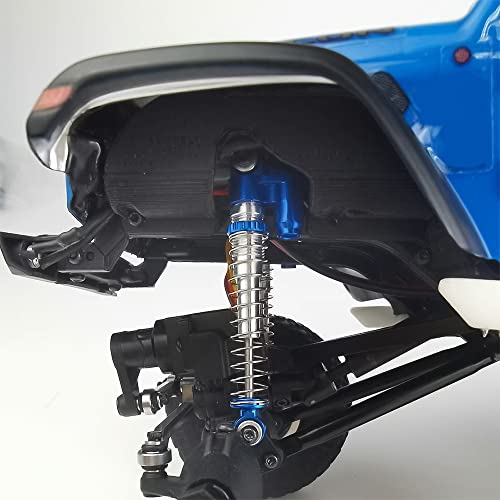 RCLIONS Aluminum 43mm RC Oil Shock Absorber Damper for All 1/24 Axial SCX24 | SCX-24 Deadbolt Base Camp Lexus Dooge Gladiator RC Crawler Car Upgrades - color: Black