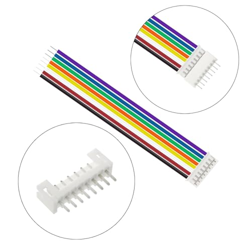 40Pcs Jst 2.0 Ph 8 Pin Connector Plug,Include 20pcs Mini 8 Pin Jst Ph2.0 Connector Plug Female with 150mm Cable Wire & 20pcs Male Micro Jst Ph2.0mm 8 Pin Connector Kit - size: Jst-2.0-Ph-8Pin-20pcs