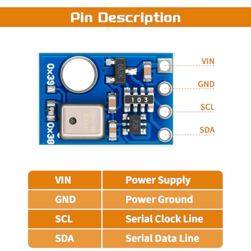 AHT10 Temperature and Humidity Sensor Module 10pcs | High Precision, I2C Communication, Replace DHT11 SHT20 AM2302