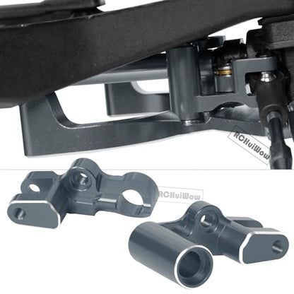 RC Upgrades Part for 1/10 Rustler 4x4 4WD（#67164-4）,Driveshaft,Suspension Arms,Steering Blocks,Caster Block,Rear Stub Axle Carriers,Shock Towers,Steering Block,Titanium - color: Titanium(1set)