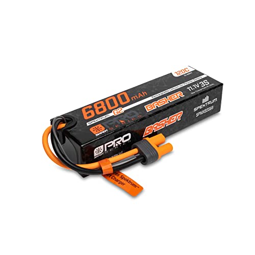Spektrum 11.1V 6800mAh 3S 120C Smart G2 Pro Basher LiPo: IC5, SPMXB3S68