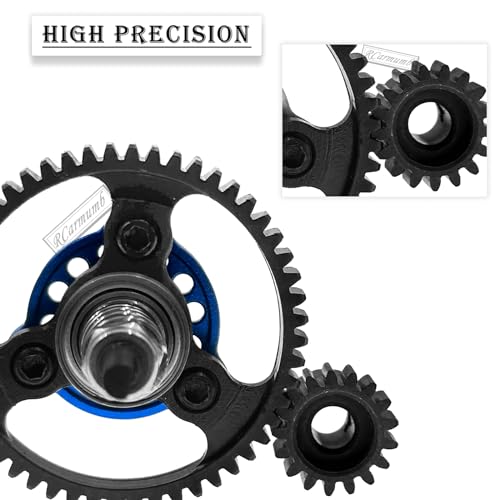 53T Spur Gear Upgrades Part for Slash 4X4/VXL Stampede 4X4/VXL Rustler 4X4/VXL,53T Slipper Clutch Eliminator with Pinions Gears Set(15T 17T 19T),Hardened Steel RC Upgrades,#6878,Navy Blue - color: Navy Blue(53t)