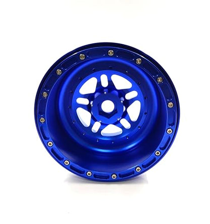 CNC aluminum bead lock wheel For LOSI Super Baja Rey 2.0 1/6 1pcs (blue) - color: blue