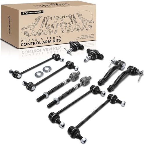 A-Premium 10Pcs Suspension Kit, Front & Rear Sway Bar Link | Front Lower Ball Joint, Inner Outer Tie Rod End, Fit for Kia Sportage 2005-2010, Hyundai Tucson 2005-2009