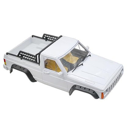 1/10 RC Crawler Hard Body Shell Kit - 313mm Wheelbase Cherokee Body for Axial SCX10, SCX10 II 90046, 90047 & TRX4 Kits (Pickup-White) - color: Pickup-white