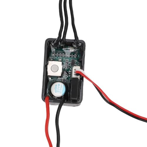 Brushless ESC, IP67 Rainproof Advanced Heat Dissipation, RC Electronic Speed Controller 25A 2-3S LiPo for 1/24 1/18 1/16 Scale Crawlers Motors