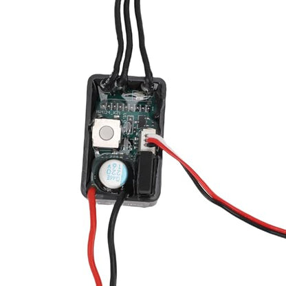 Brushless ESC, IP67 Rainproof Advanced Heat Dissipation, RC Electronic Speed Controller 25A 2-3S LiPo for 1/24 1/18 1/16 Scale Crawlers Motors
