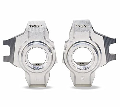 Treal Aluminum 7075 Front Steering Knuckles for Axial RBX10 Ryft - color: Silver