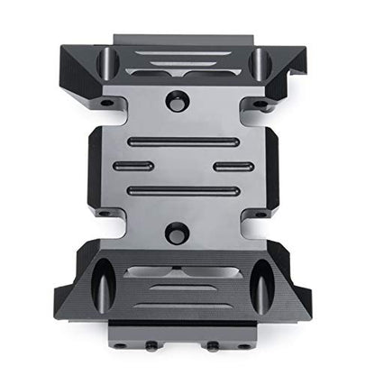 Aluminum Center Transmission Skid Plate Mount Protection Plate Chassis Guard Compatible with Axial SCX10 III Upgrades 1/10 RC Crawler AXI03007 AXI03006 Upgrade Parts