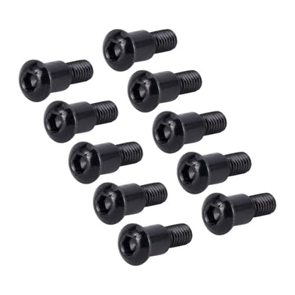 20PCS M3x4x10mm Hex Buttonhead Incision Kingpin Shoulder Screws for Axial SCX10 AR44 AR45 Capra Axle Vanquish F10 H10 Optic Axle (Black) - color: Black